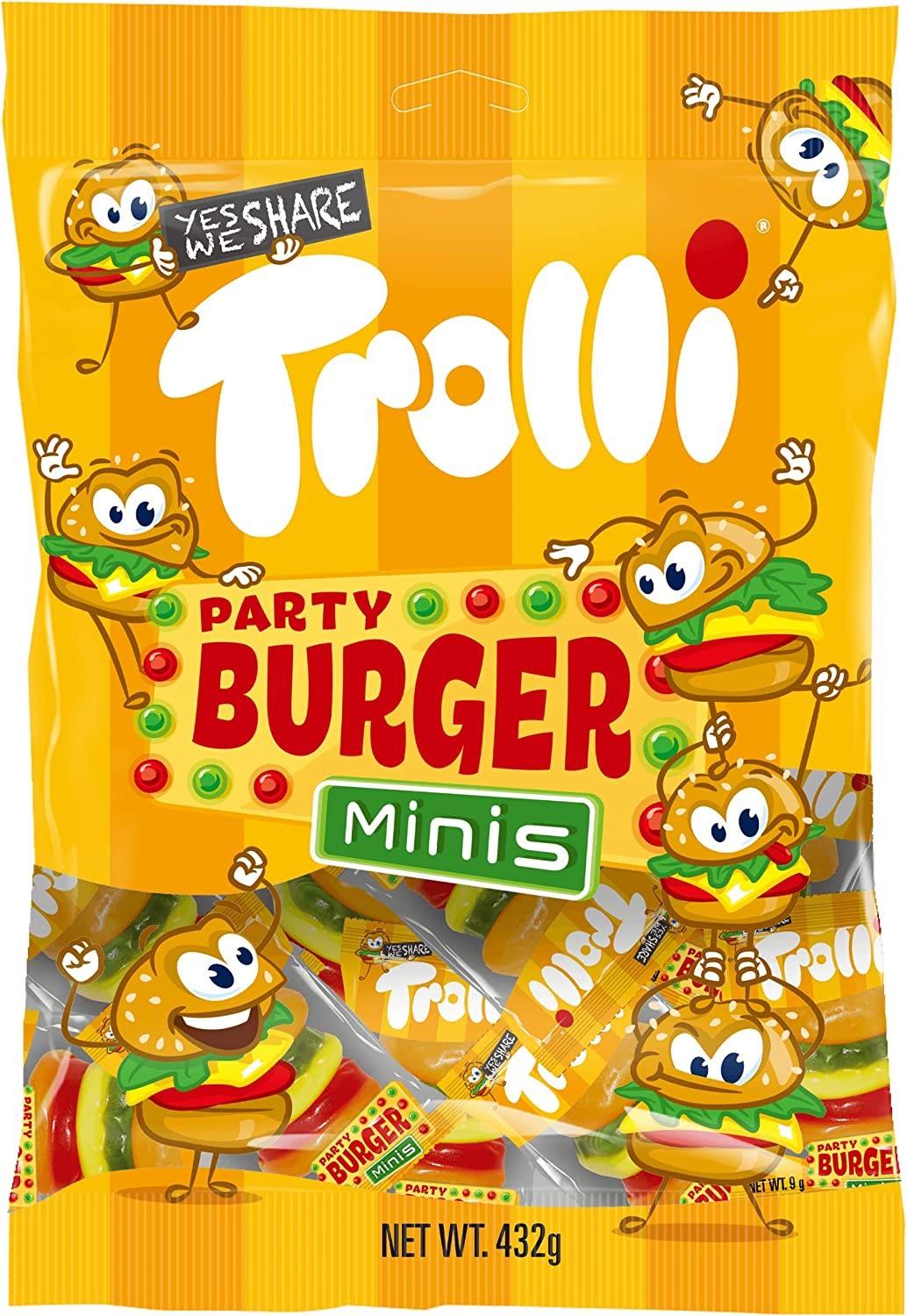 Trolli Mini Burger, 432 G