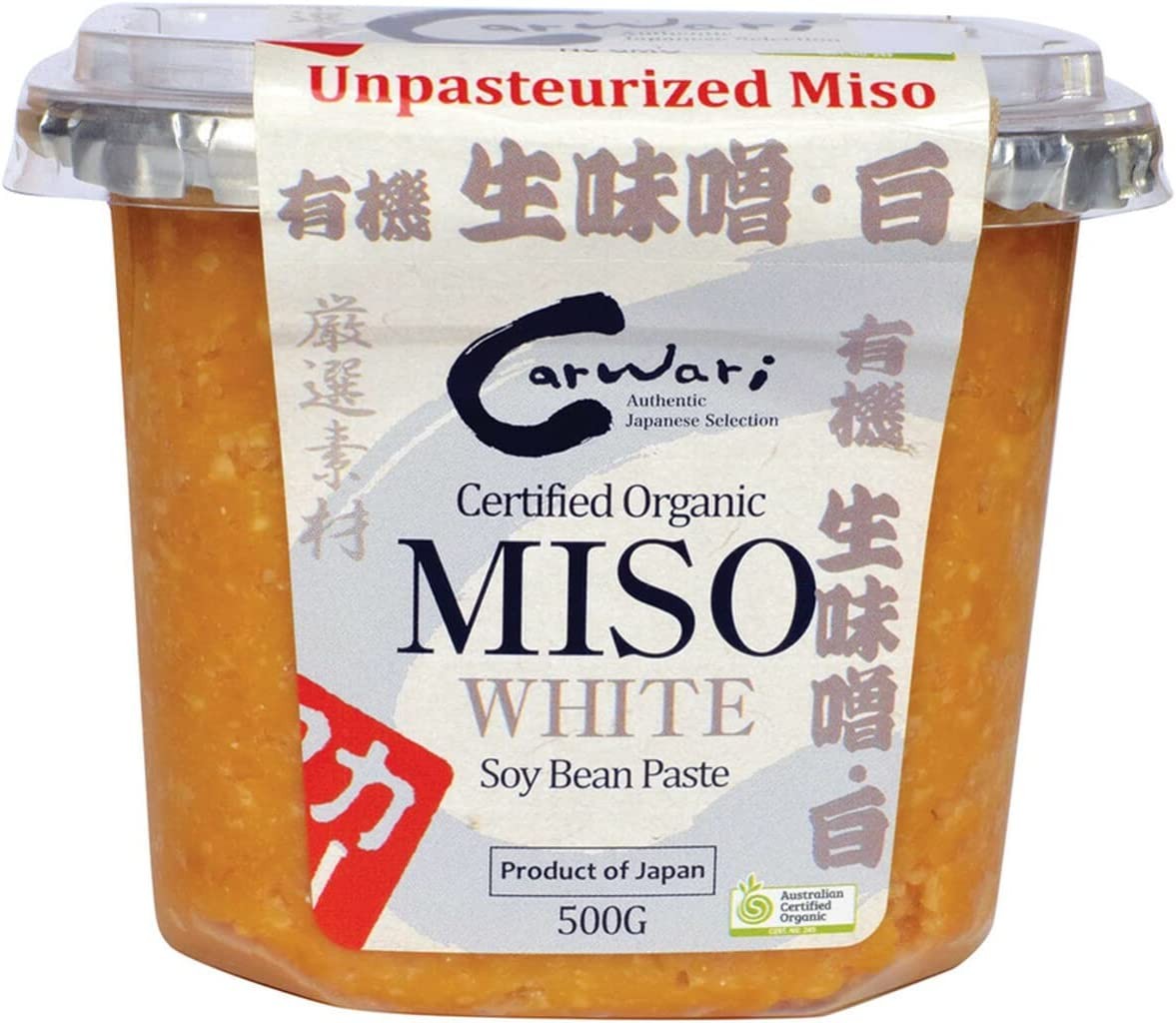 Carwari Organic Miso Soy Bean White Paste 500 G