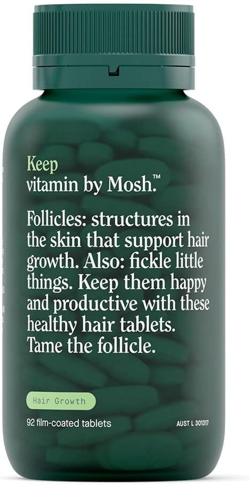 Mosh Hair Loss Keep Vitamin, Hair Loss Supplements, Hair Loss Products for Healthy Hair, 90 Tablets