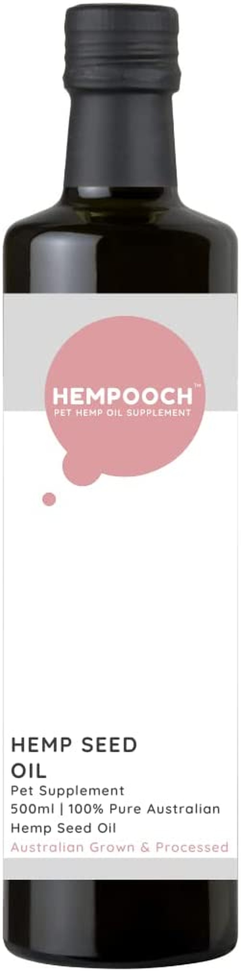 Hempooch™ Hemp Seed Oil Liquid 500Ml for Pets | Organic | Chemical Free | for Dogs, Cats and Horses | Great for Skin, Joints and General Wellbeing