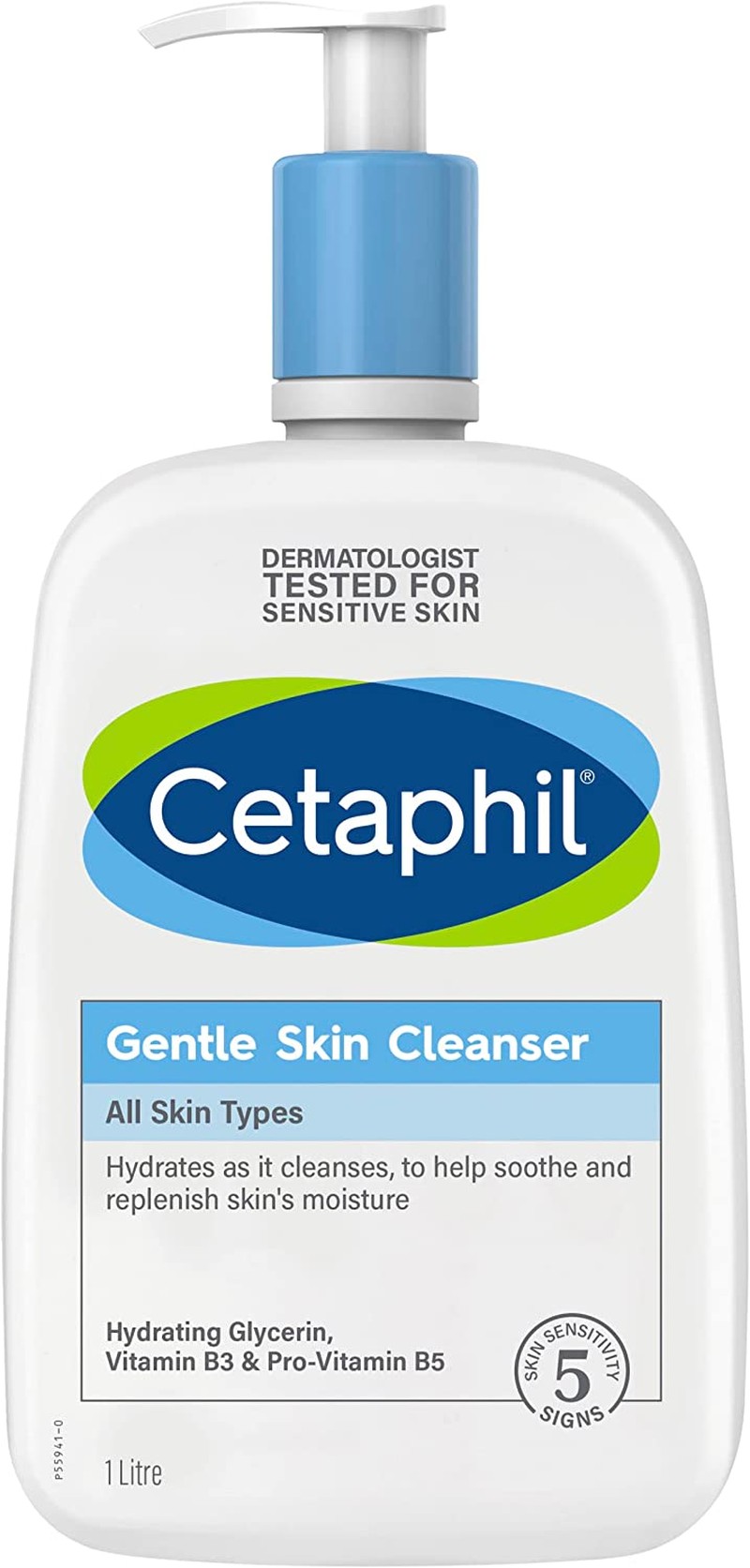 Cetaphil Gentle Skin Cleanser 1000Ml, Face & Body, Suitable for All Skin Types, Ph Balanced, Soap and Fragrance Free, Won’T Sting Eyes, Dermatologically Tested.