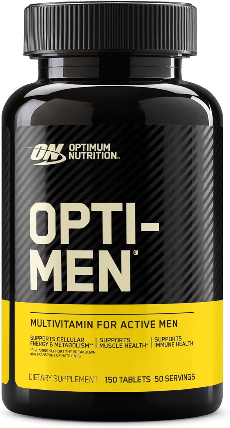 OPTIMUM NUTRITION Opti-Men, Mens Daily Multivitamin Supplement with Vitamins C, D, E, B12, 150 Count