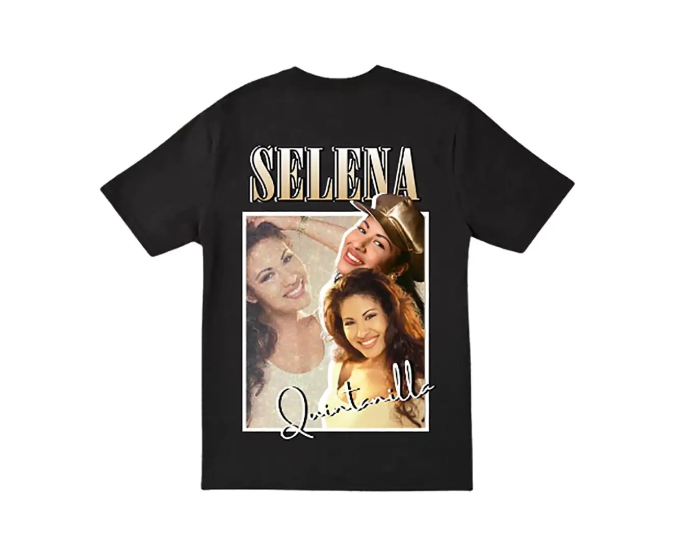 Vintage Style Selena Tee T-Shirt – Black