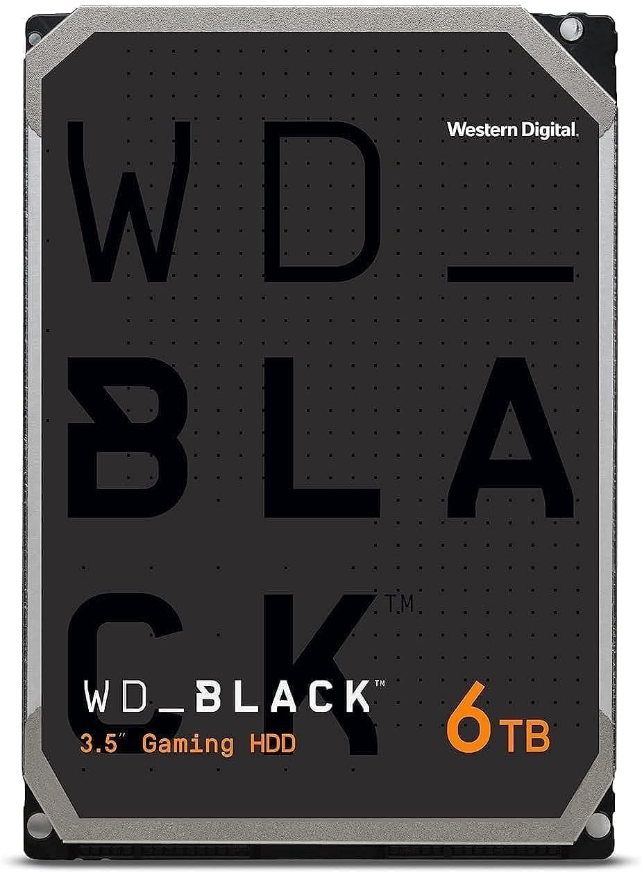 WD_BLACK 6TB Gaming Internal Hard Drive HDD – 7200 RPM, SATA 6 Gb/S, 128 MB Cache, 3.5″ – WD6004FZWX