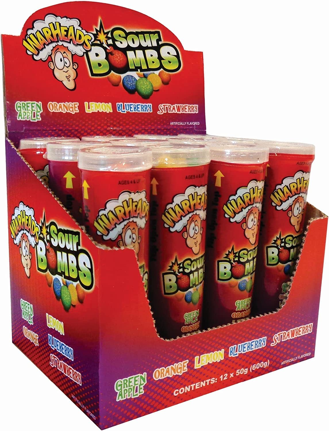 Warheads Sour Bombs, 12 X 50G