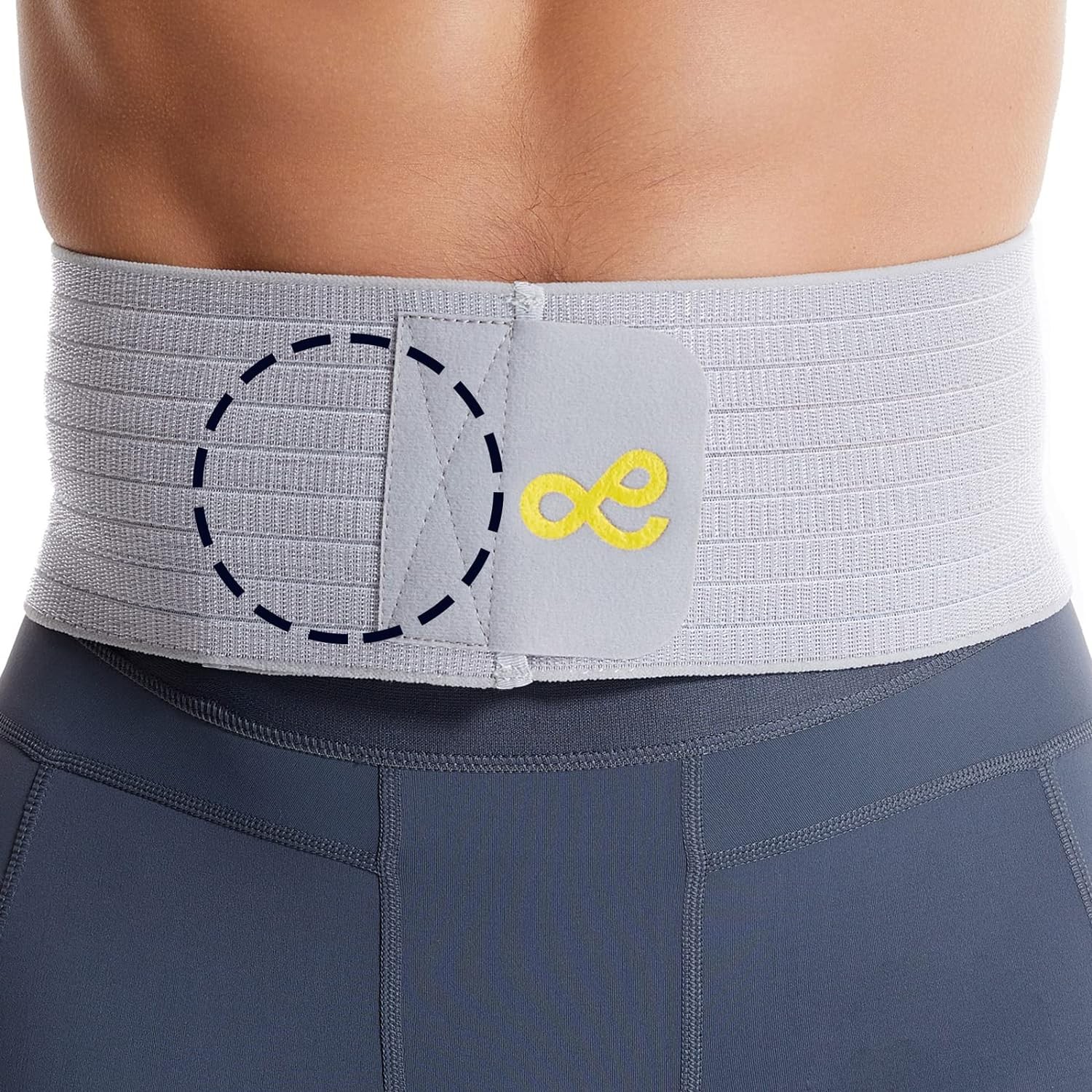 Umbilical Hernia Belt for Men and Women – Abdominal Support Binder with Compression Pad – Navel Ventral Epigastric Incisional and Belly Button Hernias Surgery Prevention Aid