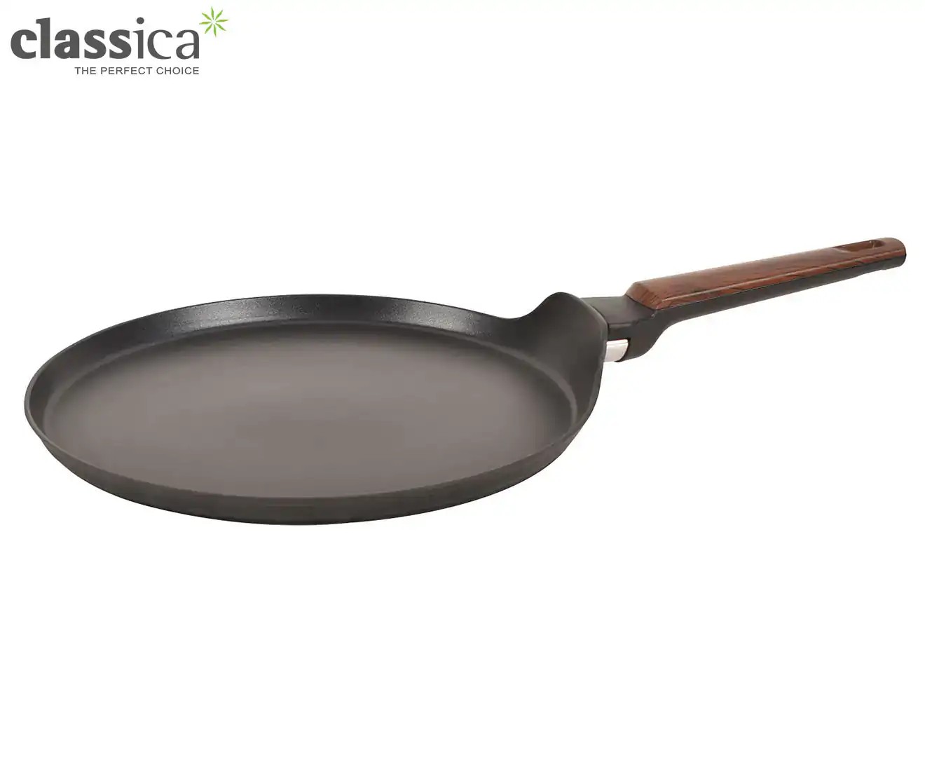 Classica 28Cm Diamond Stone Elegance Crepe Pan – Black Forged