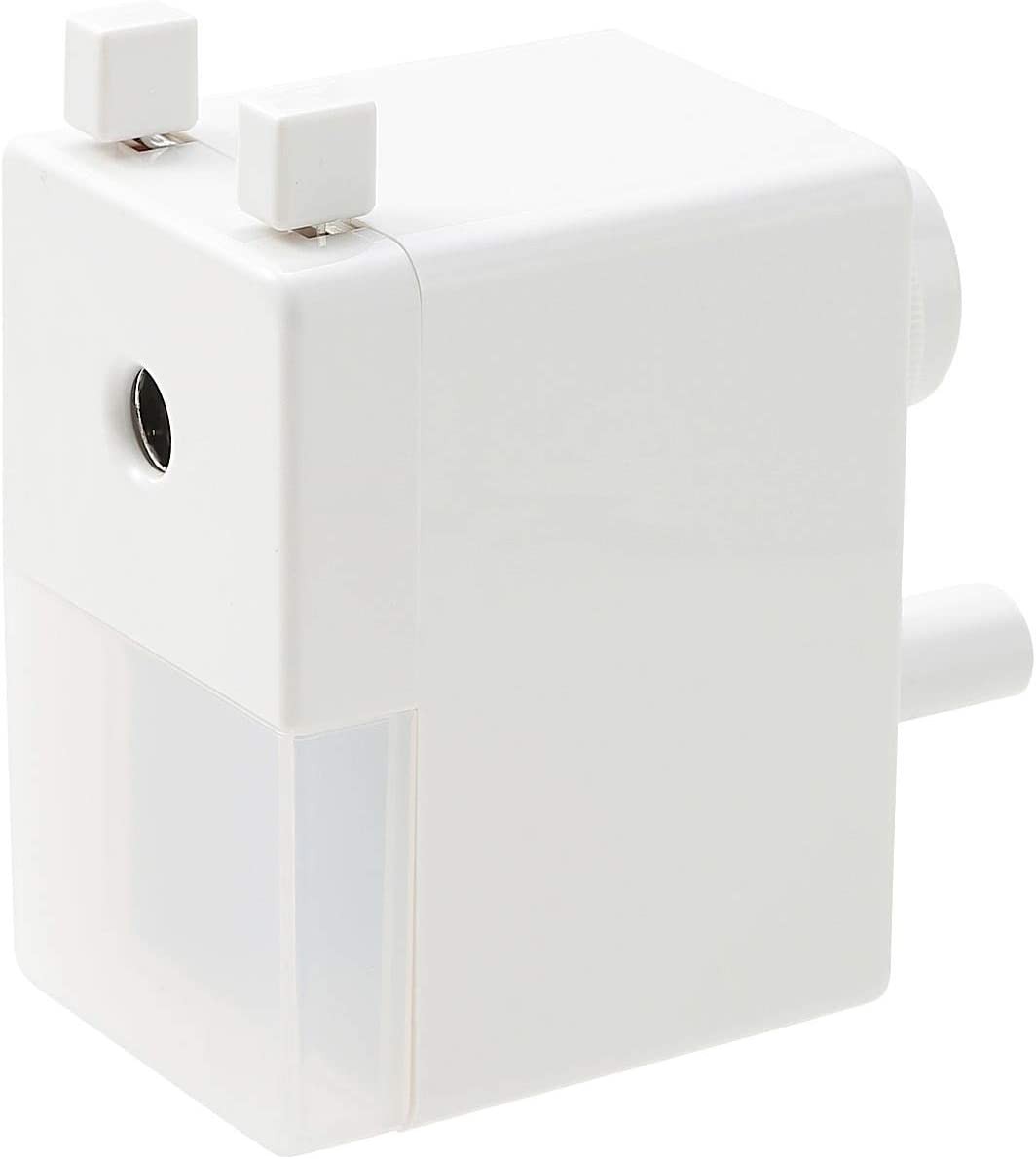 MUJI Manual Pencil Sharpener W55 X H103 X D106Mm Made in Japan White Simple