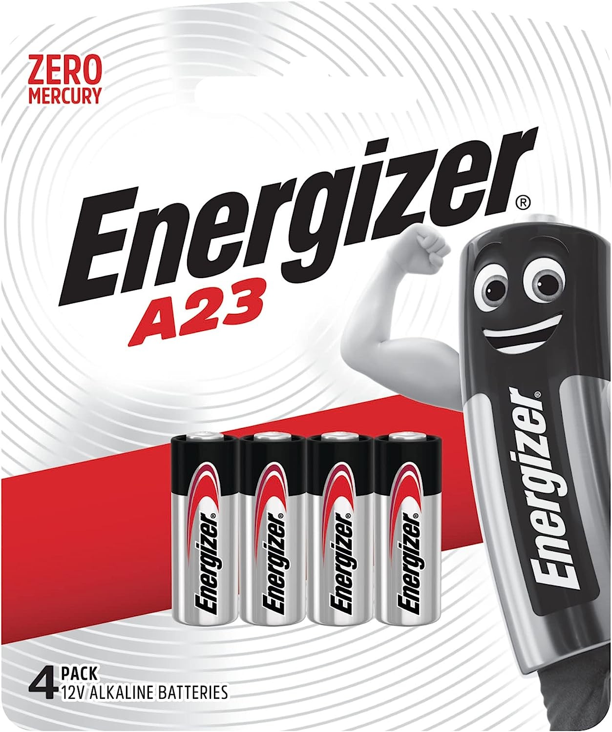 Energizer A23 Alkaline Batteries (4 Pieces)