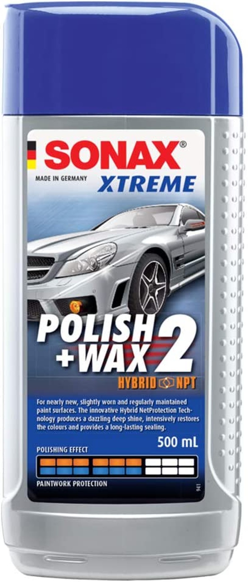 SONAX Australia Xtreme Polish + Wax 2 Hybrid NPT Car Care 500Ml