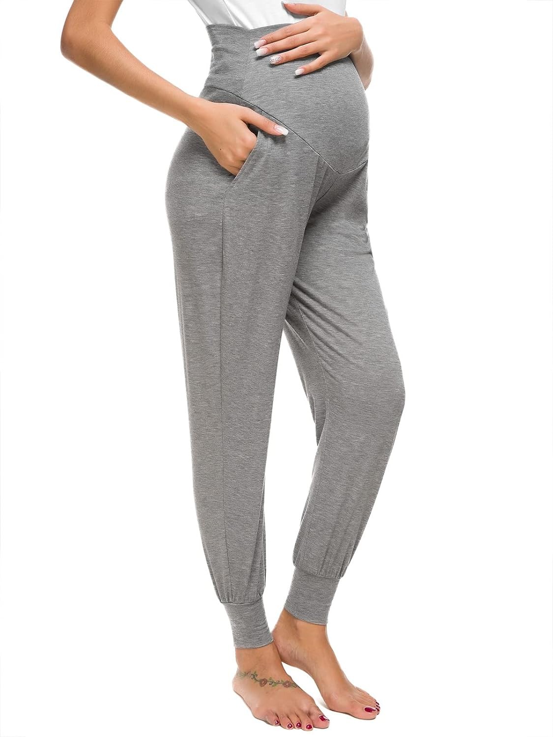 Liu & Qu Maternity Women’S Casual Pants Stretchy Comfortable Lounge Pants