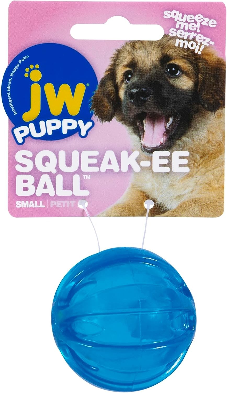 JW Pet Play Place Squeaky Ball, Multicolor, Small (43605)