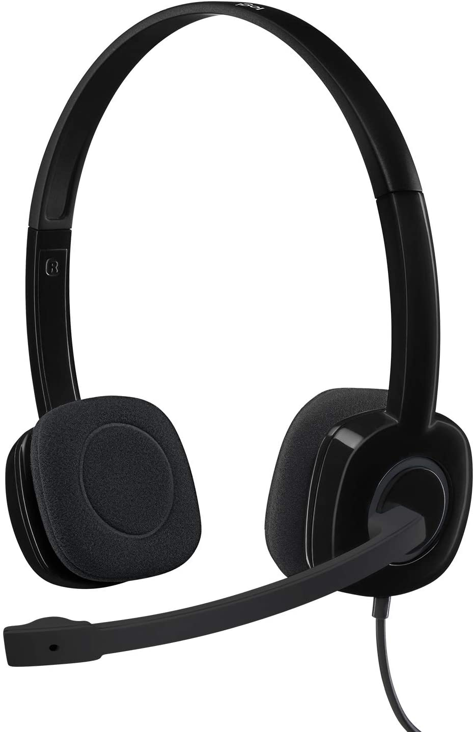 Logitech 981-000587 Stereo Headset H151, Black