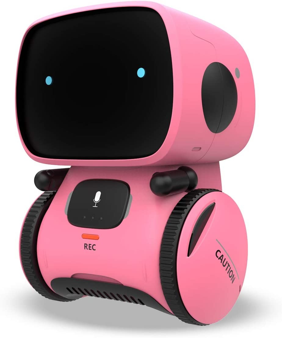 Kaekid Robot Toys for Kids,Educational Toys,Sing,Speak,Dance,Walk in Circle,Touch Sense,Voice Control, Learning Partners and Fun Playmates(Pink)