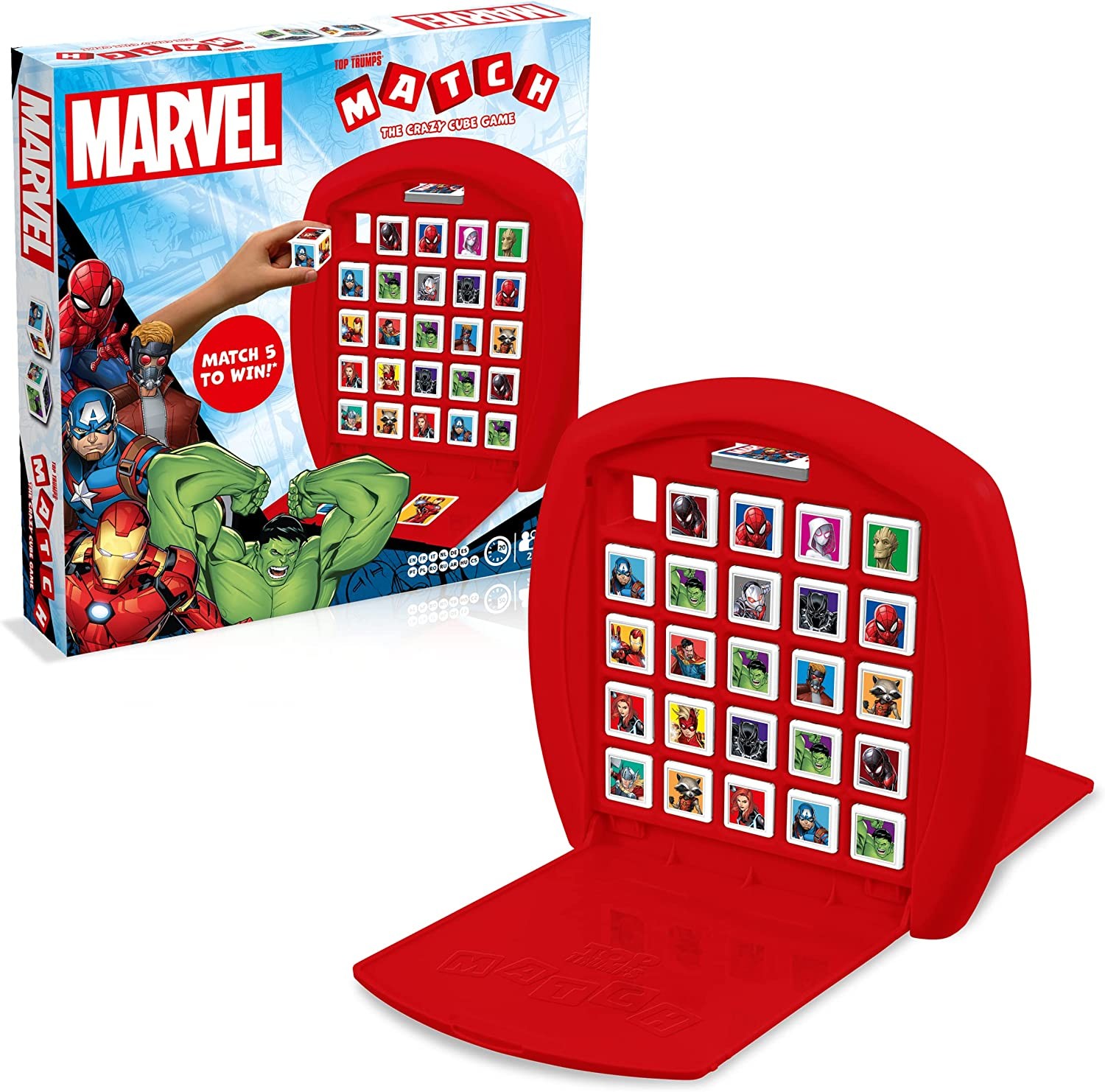 Marvel Universe – Top Trumps Match: the Crazy Cube Game! – Superheroes, Fun, Matching, Board Game