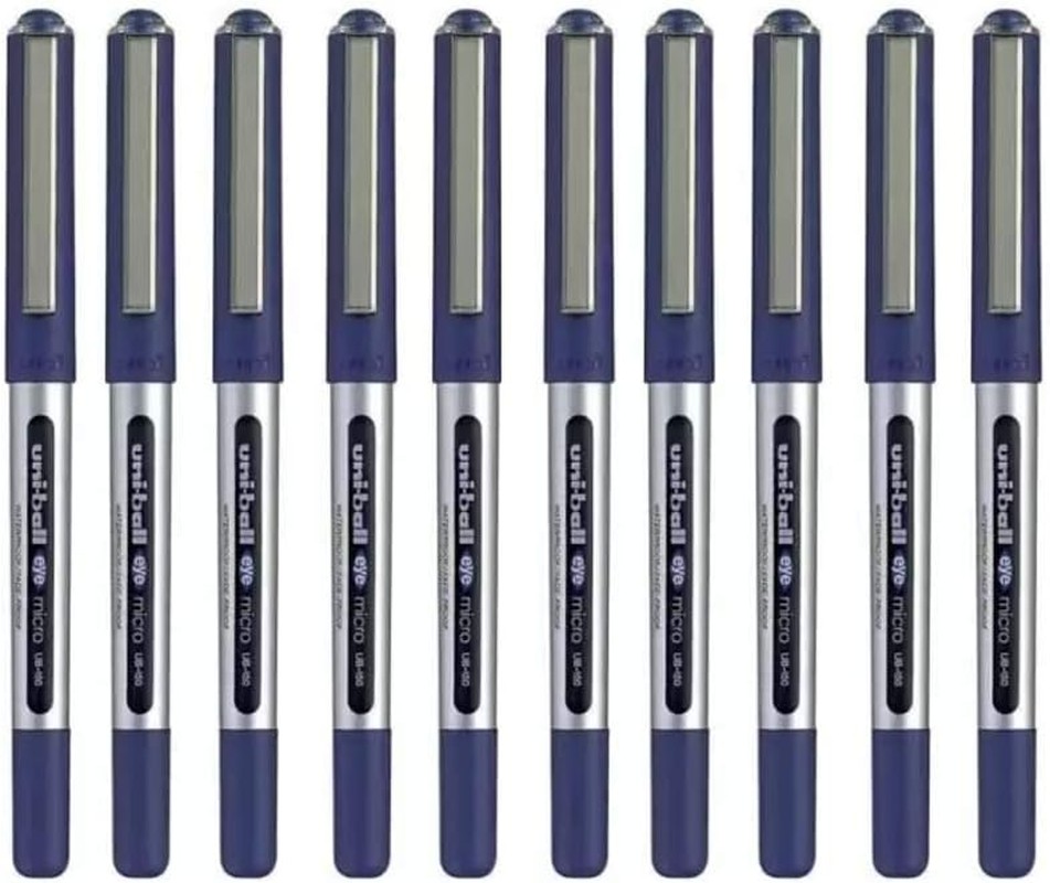 Uni-Ball Eye Micro Ub-150 Gel Ink Pen – 0.5 Mm – 10 Pcs – Uni Mitsubishi Pencil (Blue)